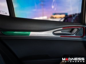 Alfa Romeo Stelvio Door Trim - Carbon Fiber - Interior Door Trim Kit - Italian Theme - Feroce Carbon Alfa Romeo Stelvio Door Trim - Carbon Fiber - Interior Door Trim Kit - Italian Theme - Feroce Carbon